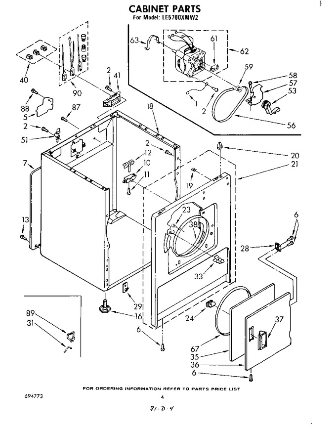 Diagram for LE5700XMW2
