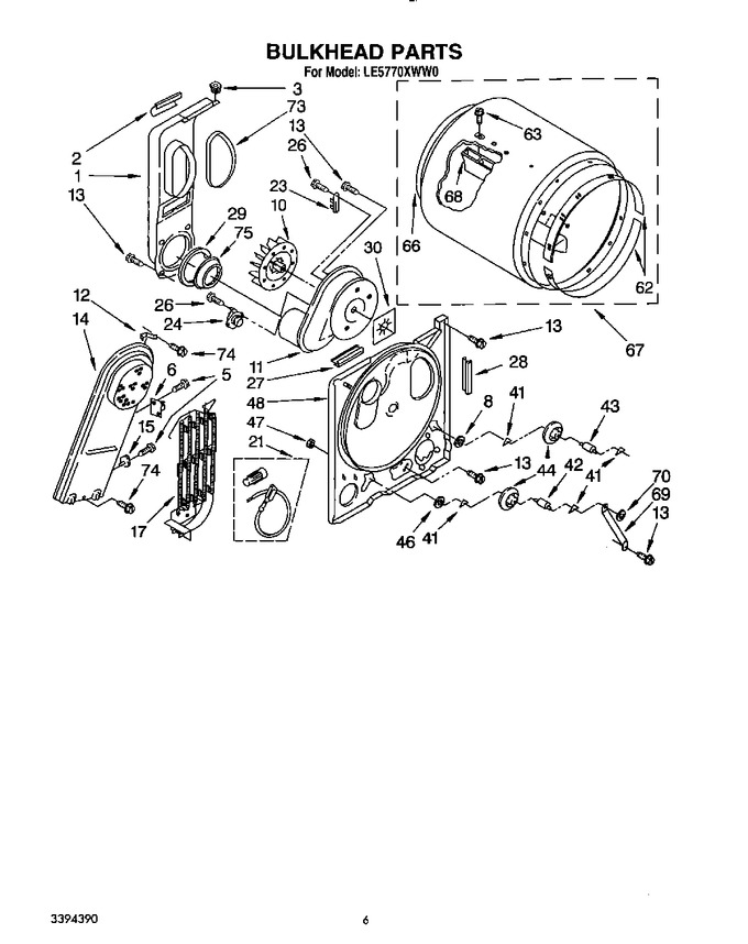 Diagram for LE5770XWW0