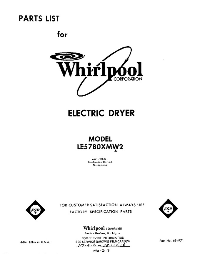 Diagram for LE5780XMW2