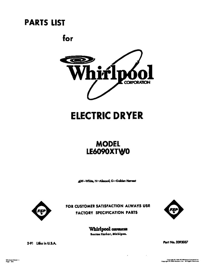 Diagram for LE6090XTN0