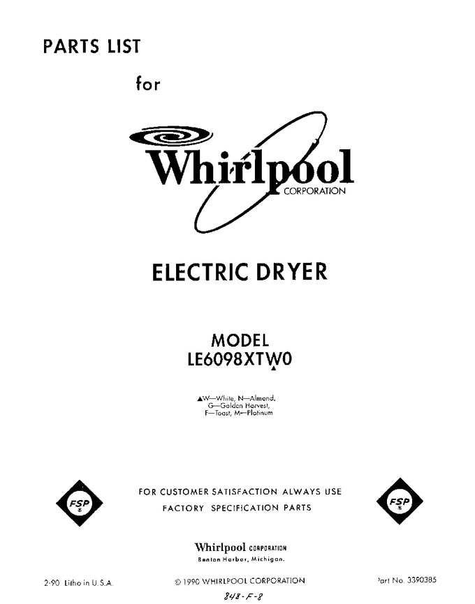 Diagram for LE6098XTF0