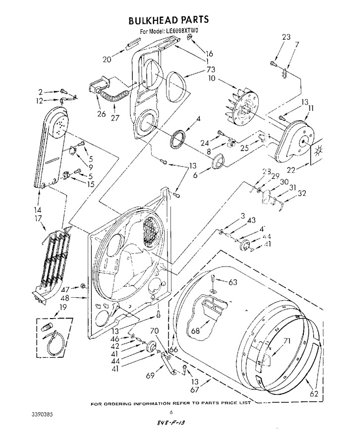 Diagram for LE6098XTW0