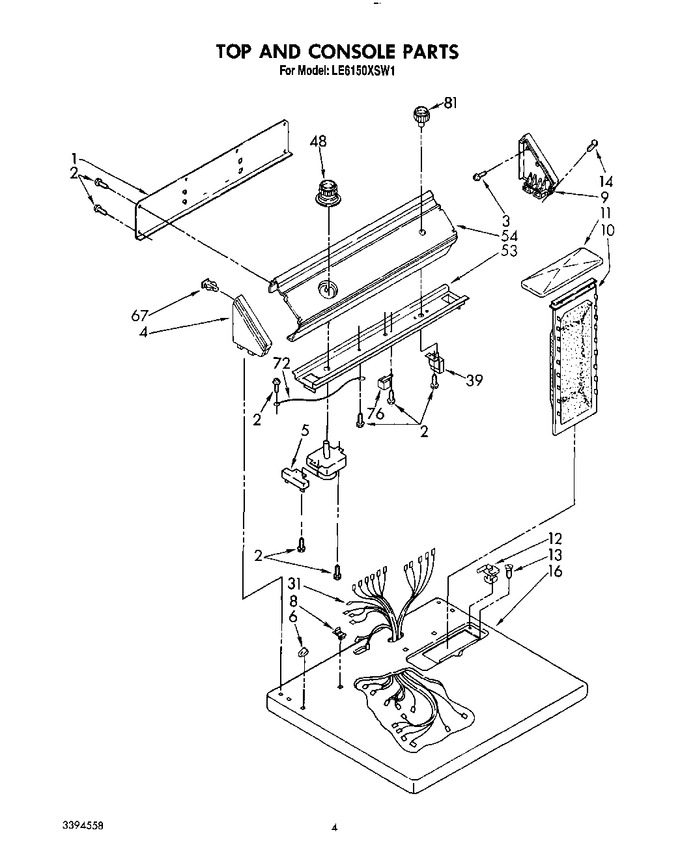 Diagram for LE6150XSW1