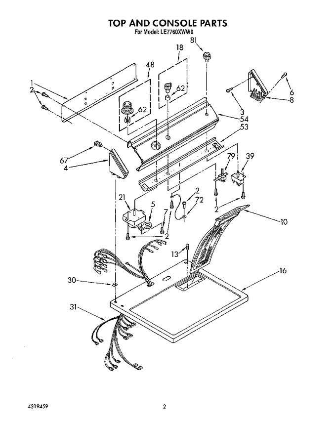 Diagram for LE7760XWW0