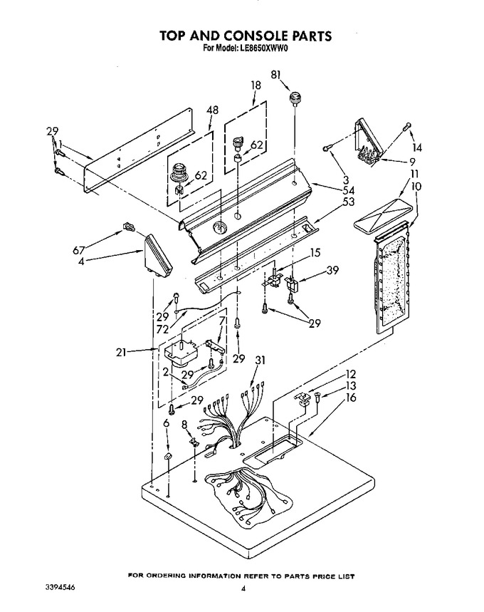 Diagram for LE8650XWN0