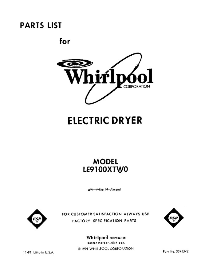 Diagram for LE9100XTN0