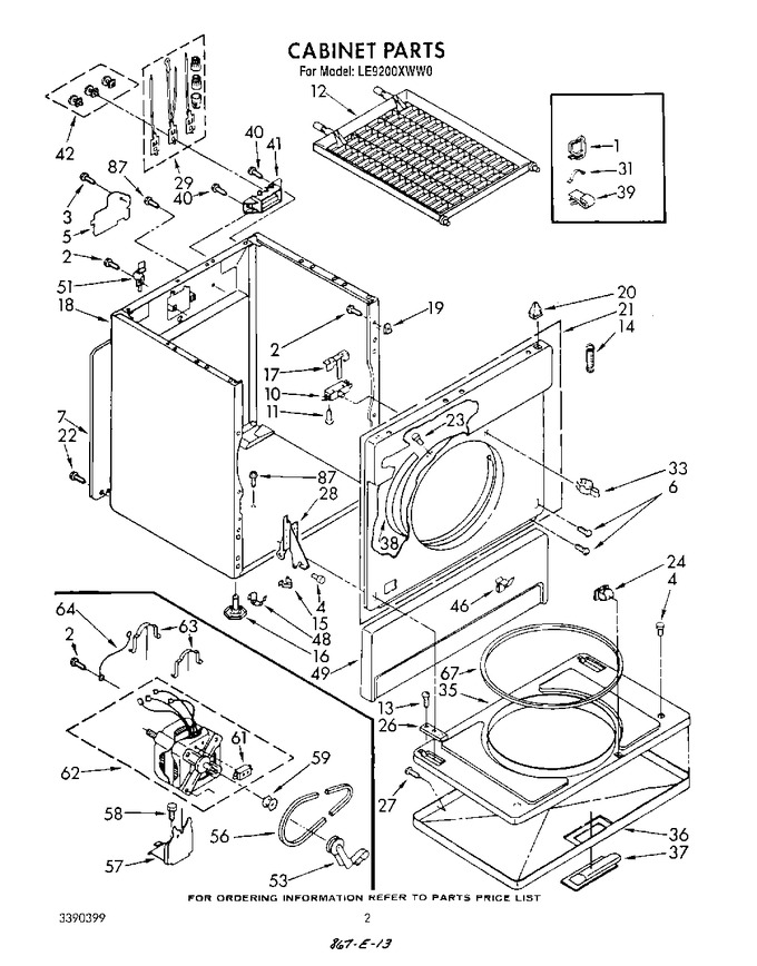 Diagram for LE9200XWW0