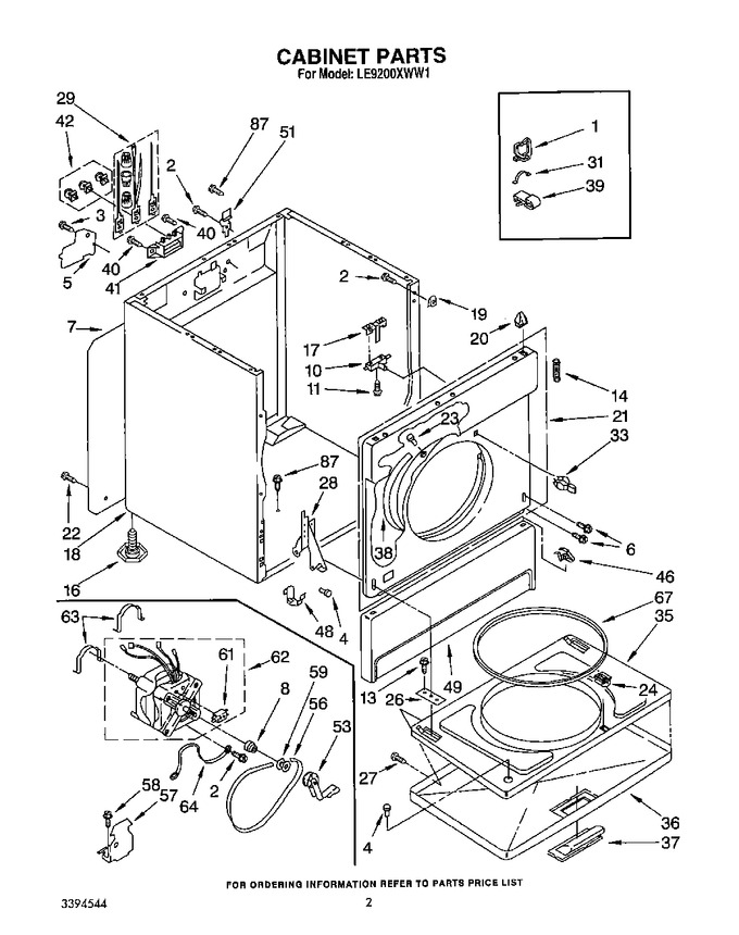 Diagram for LE9200XWW1