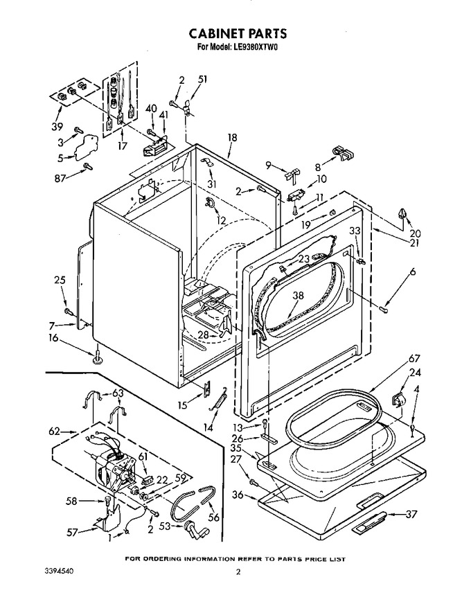 Diagram for LE9380XTW0