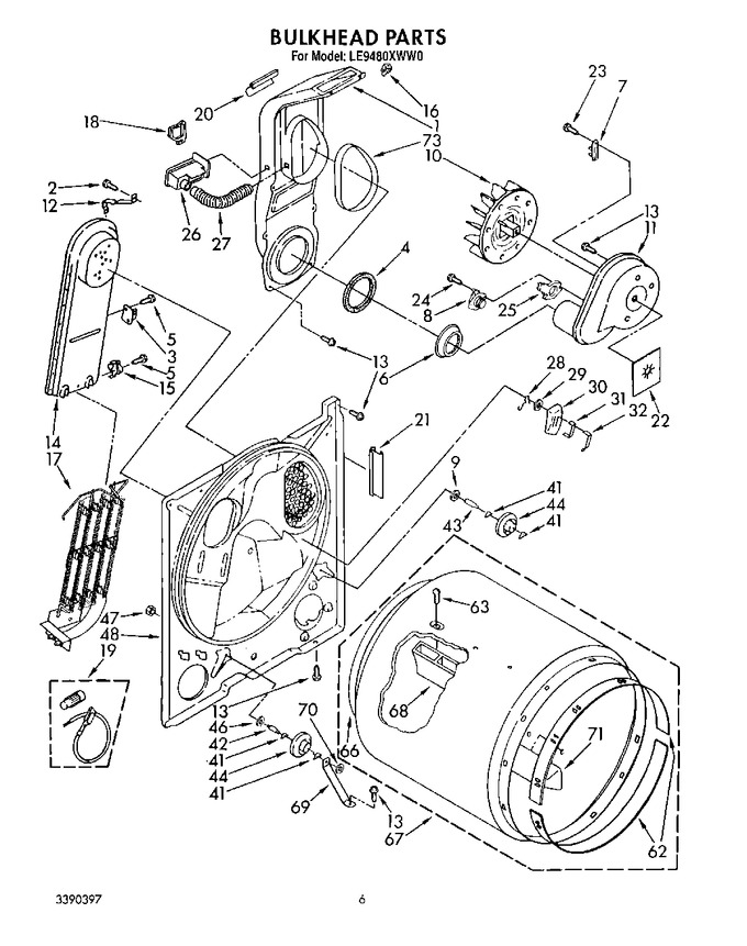 Diagram for LE9480XWW0