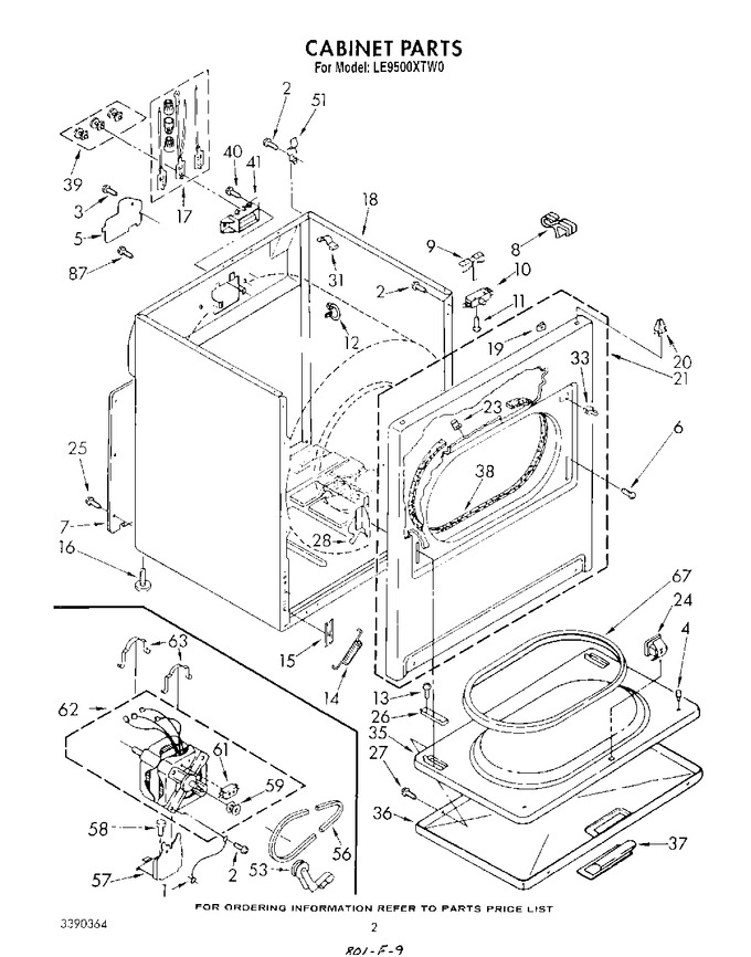 Diagram for LE9500XTF0
