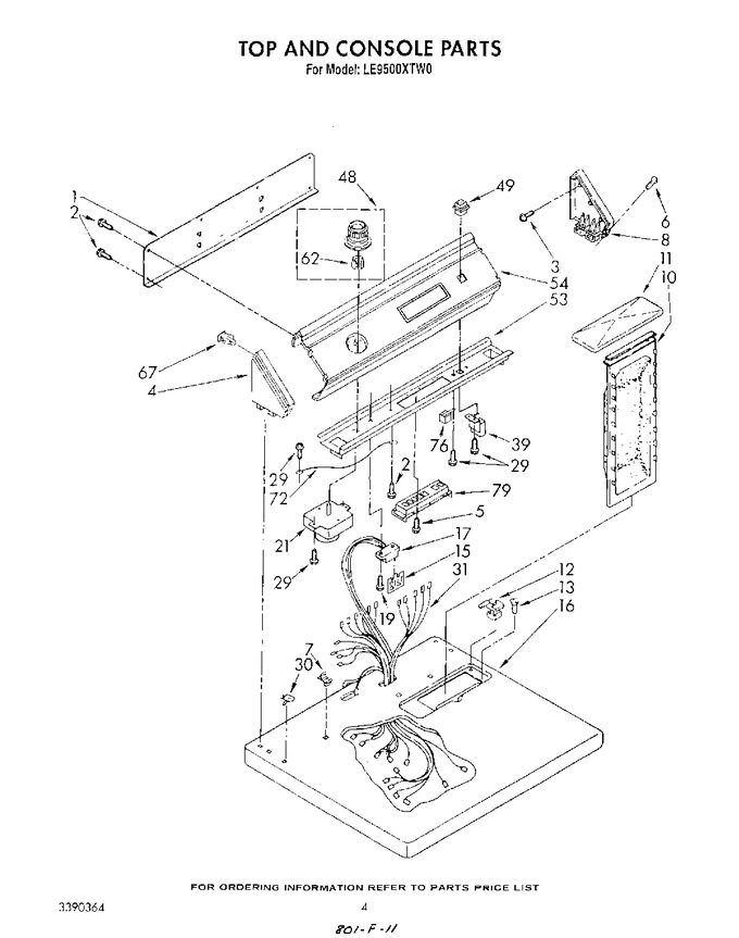Diagram for LE9500XTF0