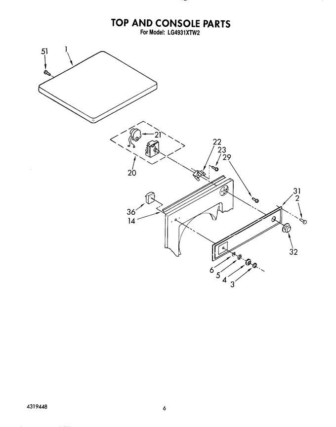 Diagram for LG4931XTW2