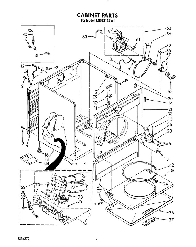 Diagram for LG5721XSW1