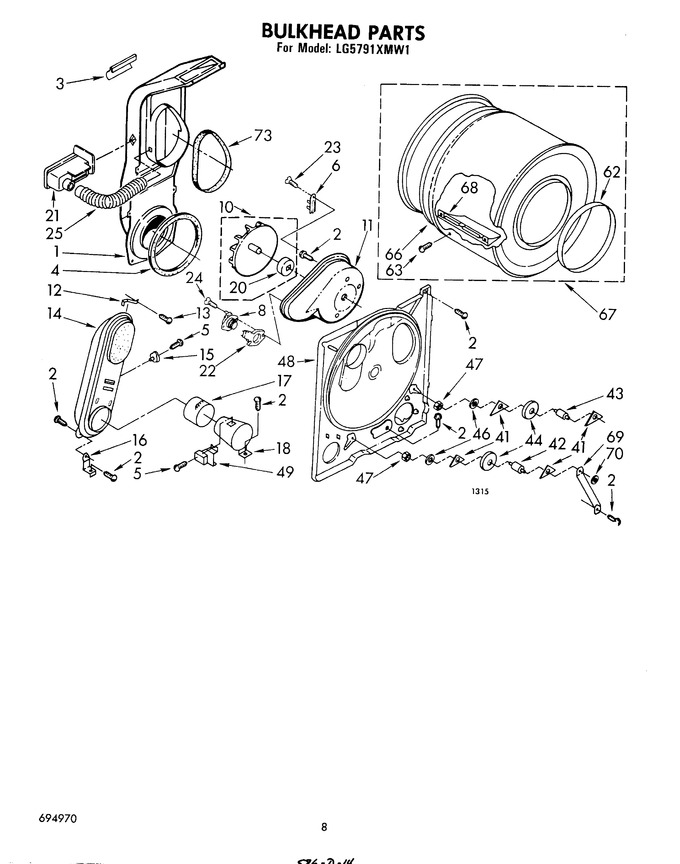 Diagram for LG5791XMW1
