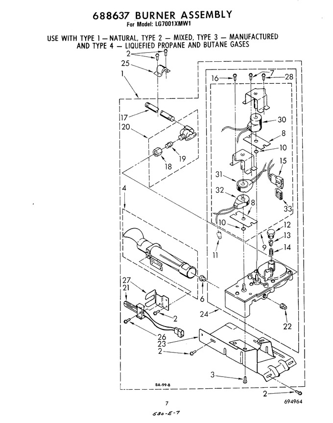 Diagram for LG7001XMW1