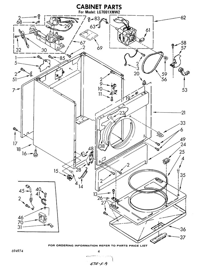 Diagram for LG7001XMW2