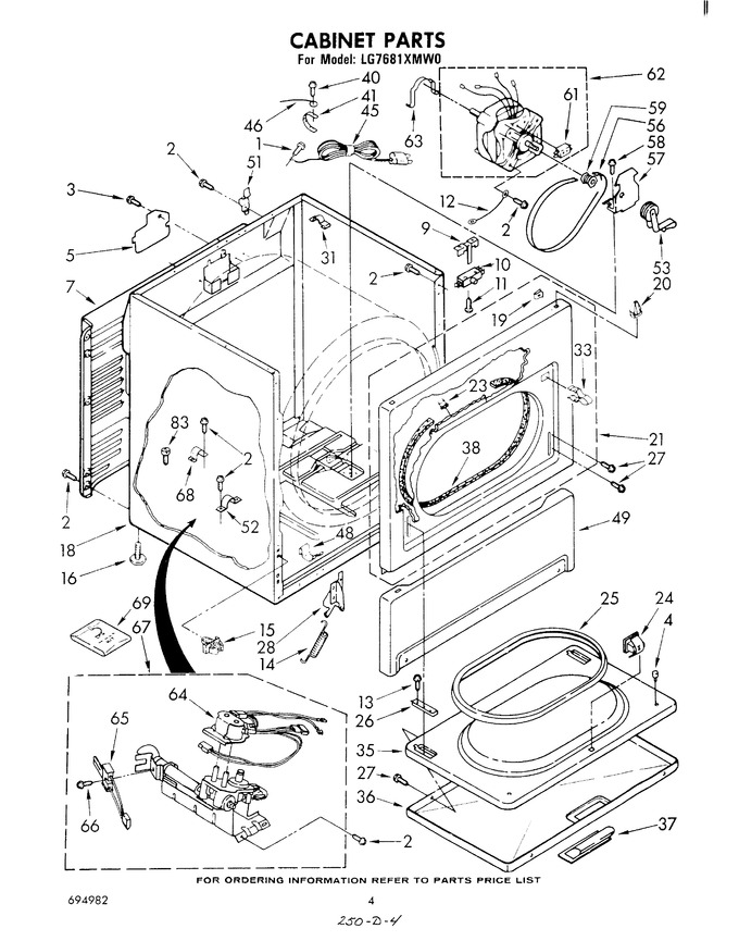 Diagram for LG7681XMW0