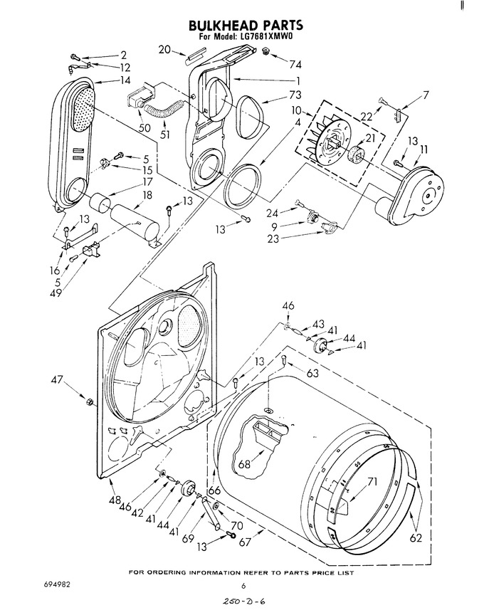 Diagram for LG7681XMW0
