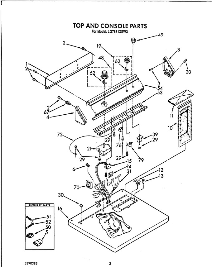 Diagram for LG7681XSW3