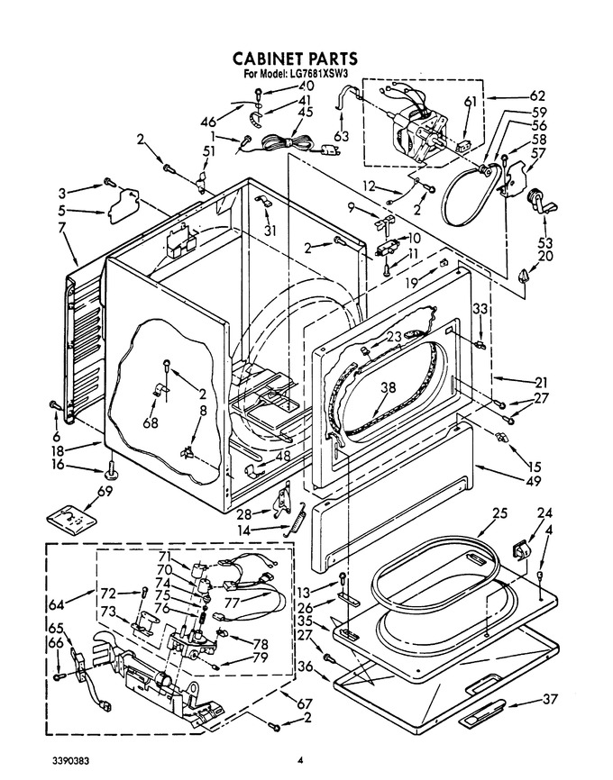 Diagram for LG7681XSW3