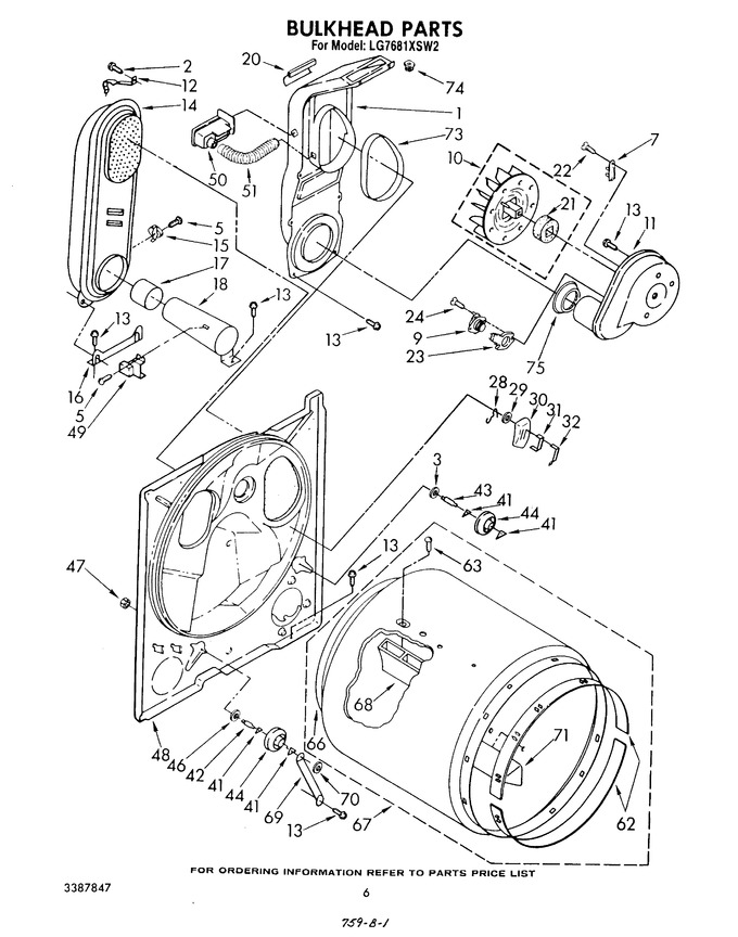 Diagram for LG7681XSW2