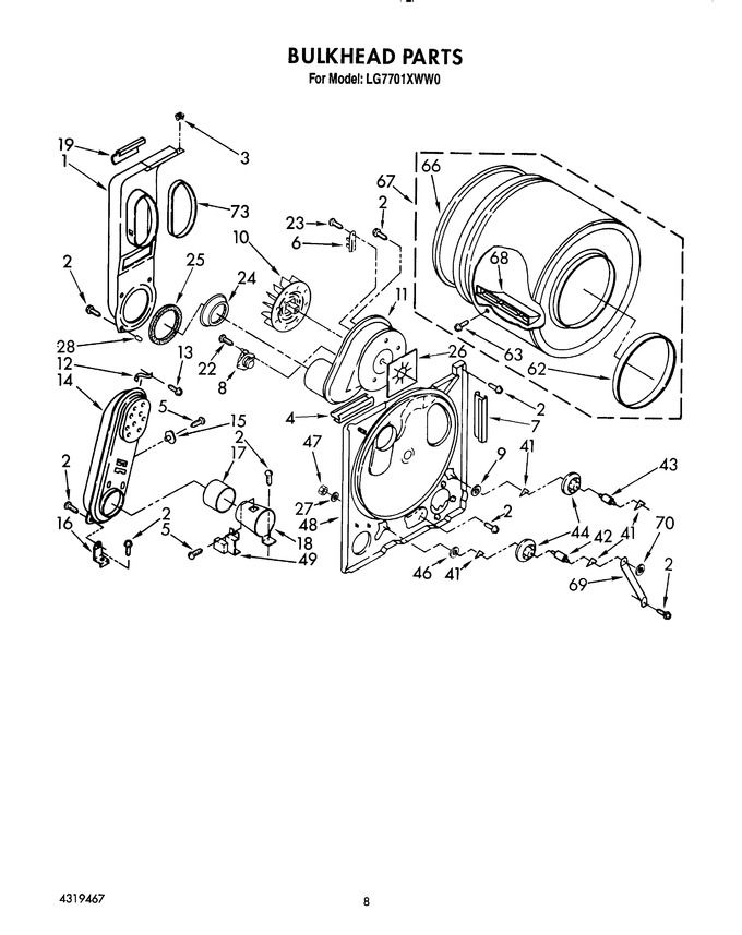 Diagram for LG7701XWW0