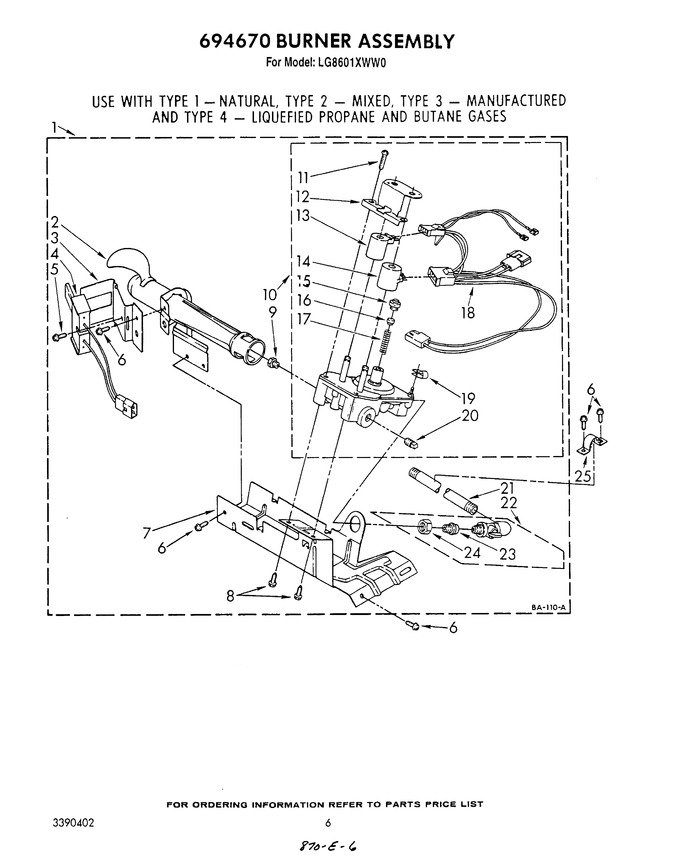 Diagram for LG8601XWN0