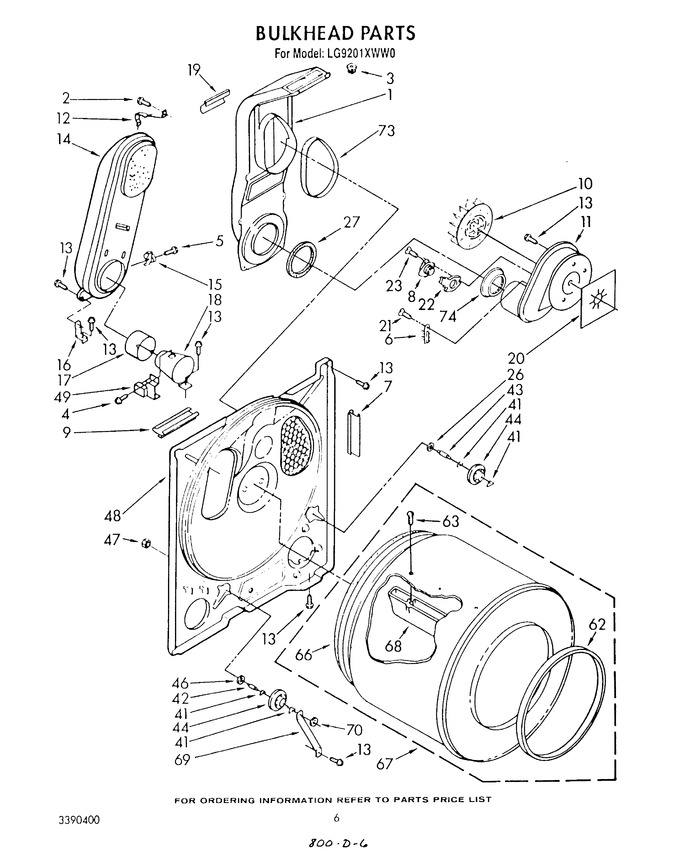 Diagram for LG9201XWN0