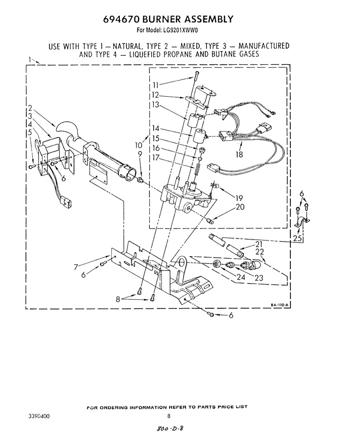 Diagram for LG9201XWN0