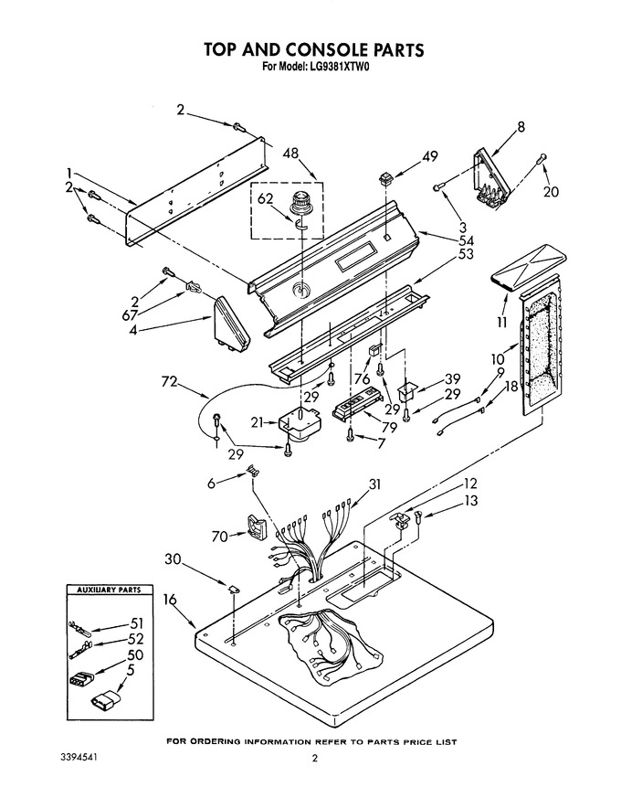 Diagram for LG9381XTW0