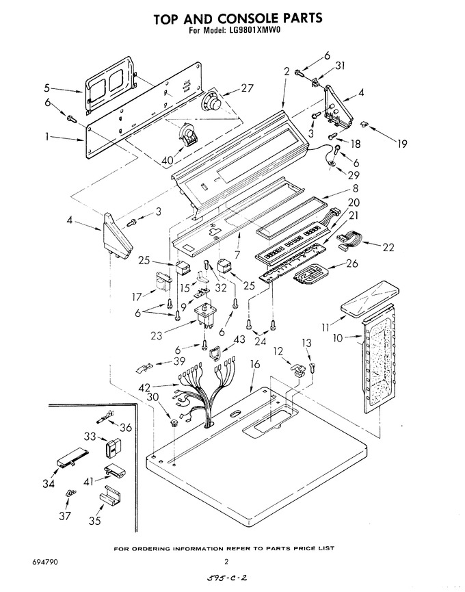 Diagram for LG9801XMW0