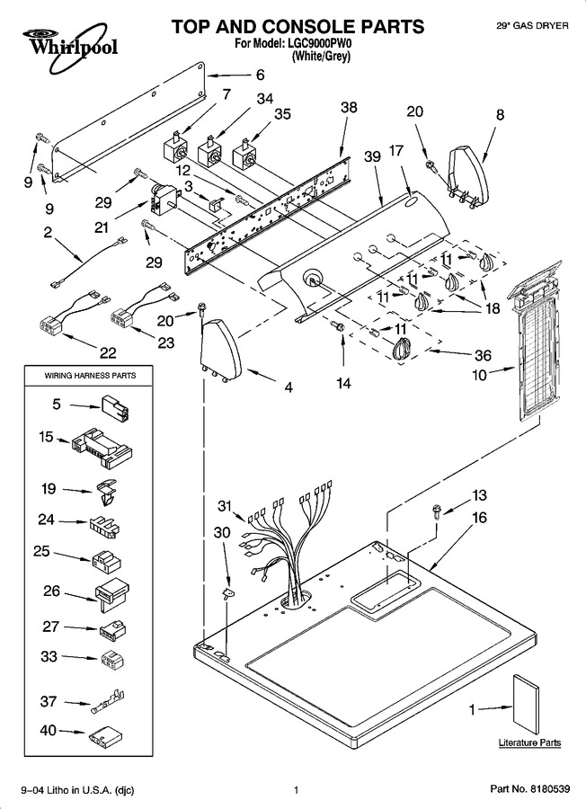 Diagram for LGC9000PW0