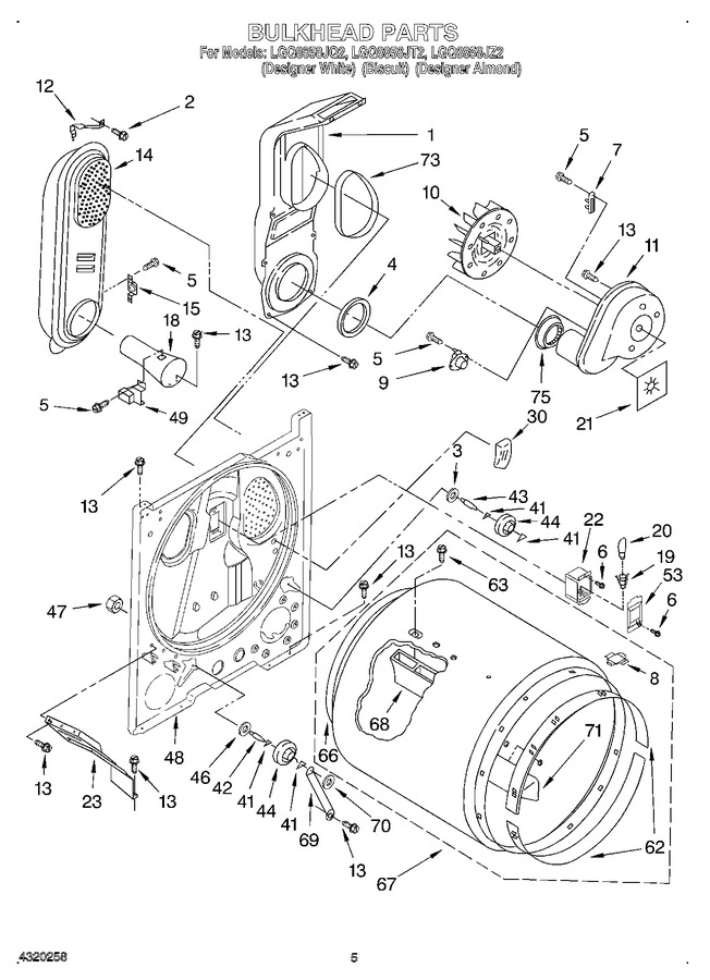 Diagram for LGQ8858JT2