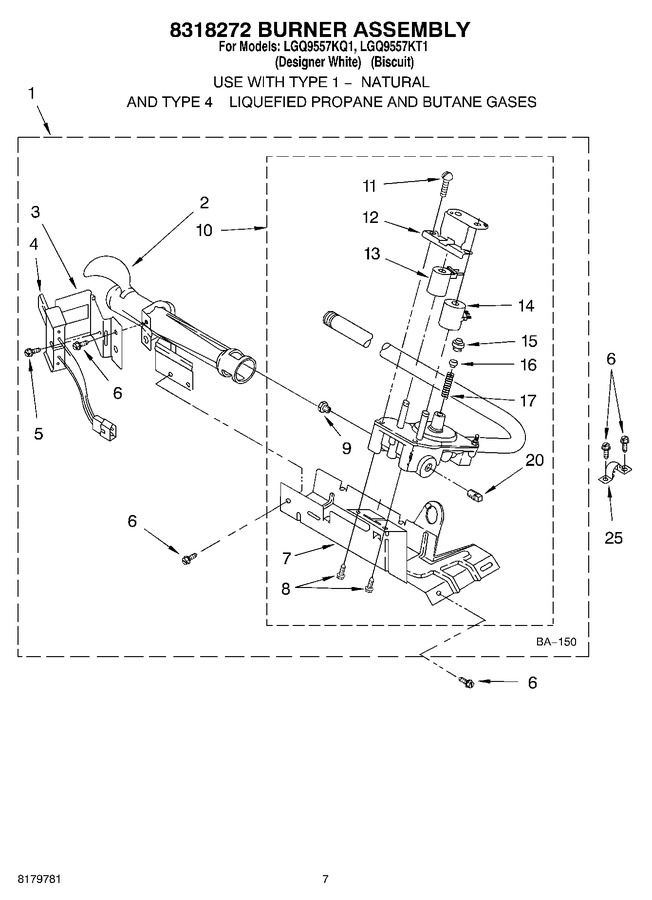 Diagram for LGQ9557KT1