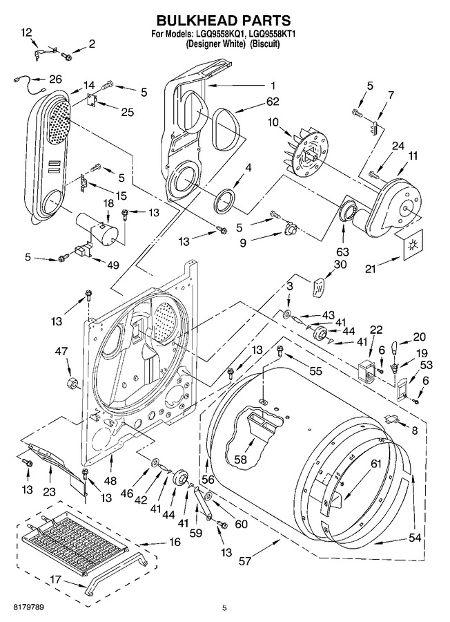Diagram for LGQ9558KT1