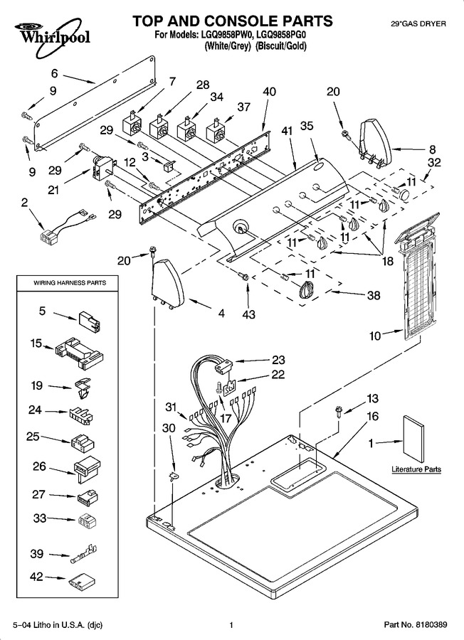Diagram for LGQ9858PW0