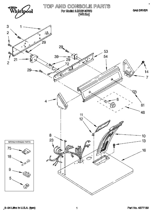 Diagram for LGR2614BW0