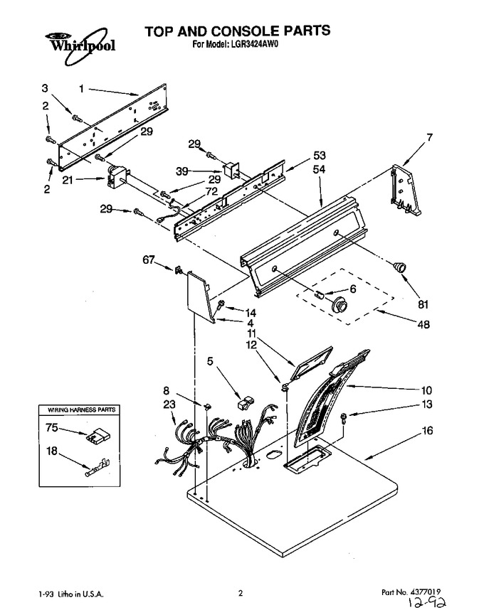 Diagram for LGR3424AW0