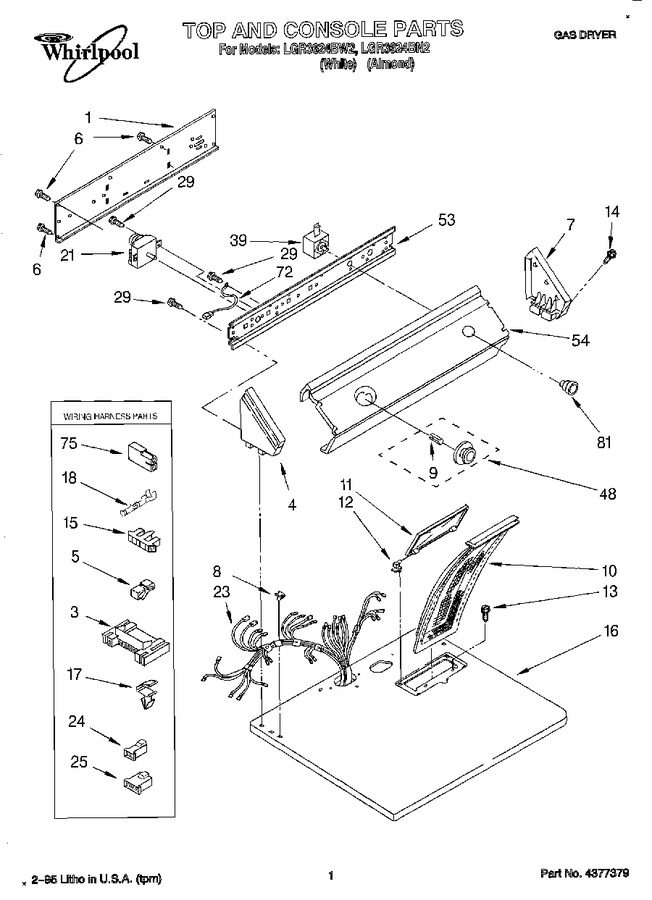 Diagram for LGR3624BW2