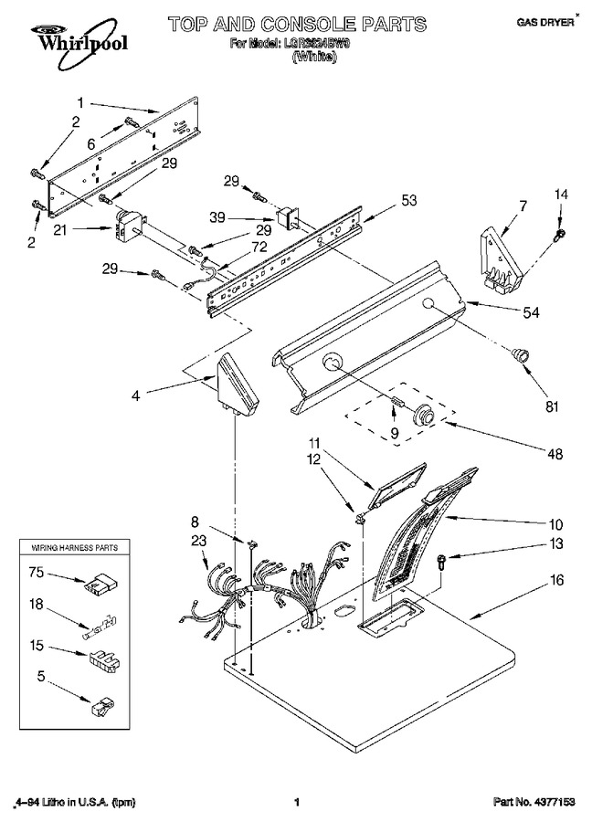 Diagram for LGR3624BW0