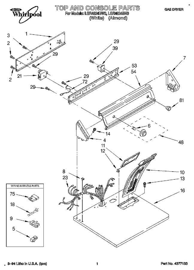 Diagram for LGR4624BW0