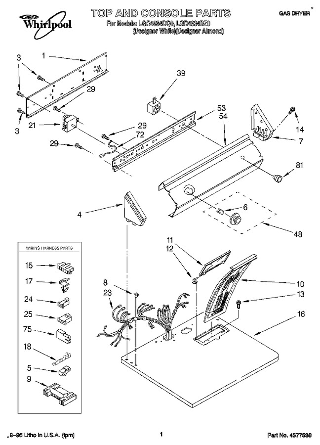 Diagram for LGR4634DQ0