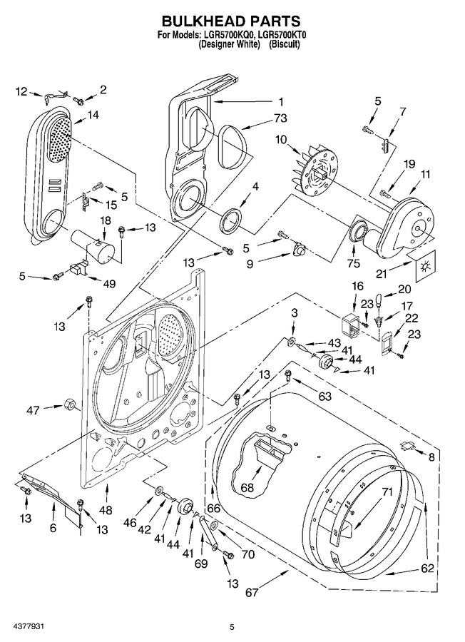 Diagram for LGR5700KT0