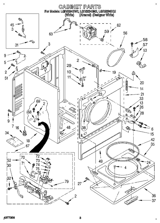 Diagram for LGR6634BW2
