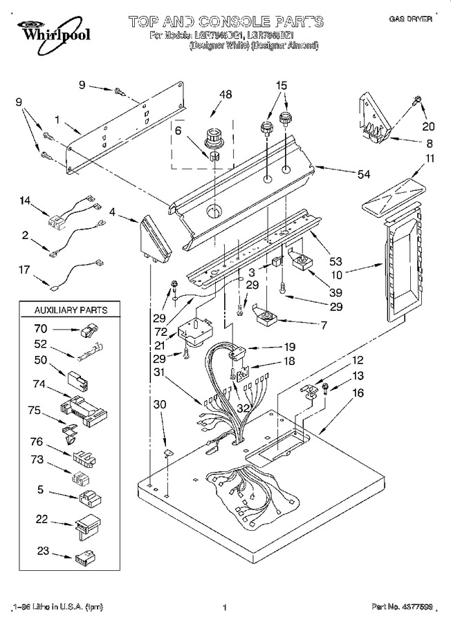 Diagram for LGR7848DQ1