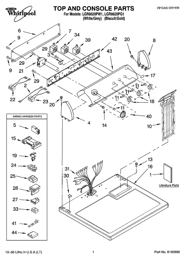 Diagram for LGR8620PW1