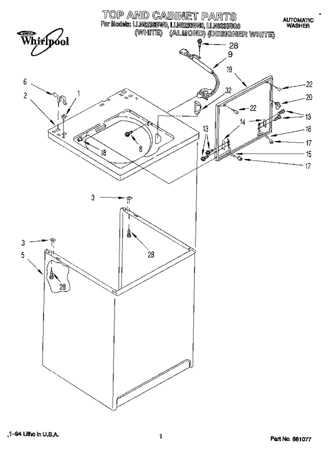 Diagram for LLN8233BW0