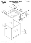 Diagram for 01 - Top And Cabinet Parts