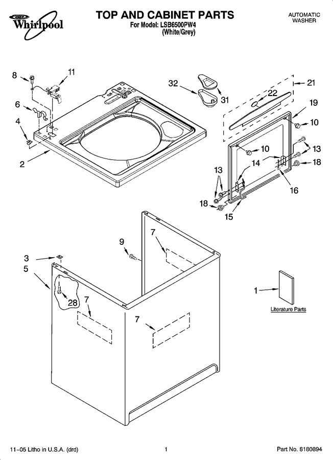 Diagram for LSB6500PW4